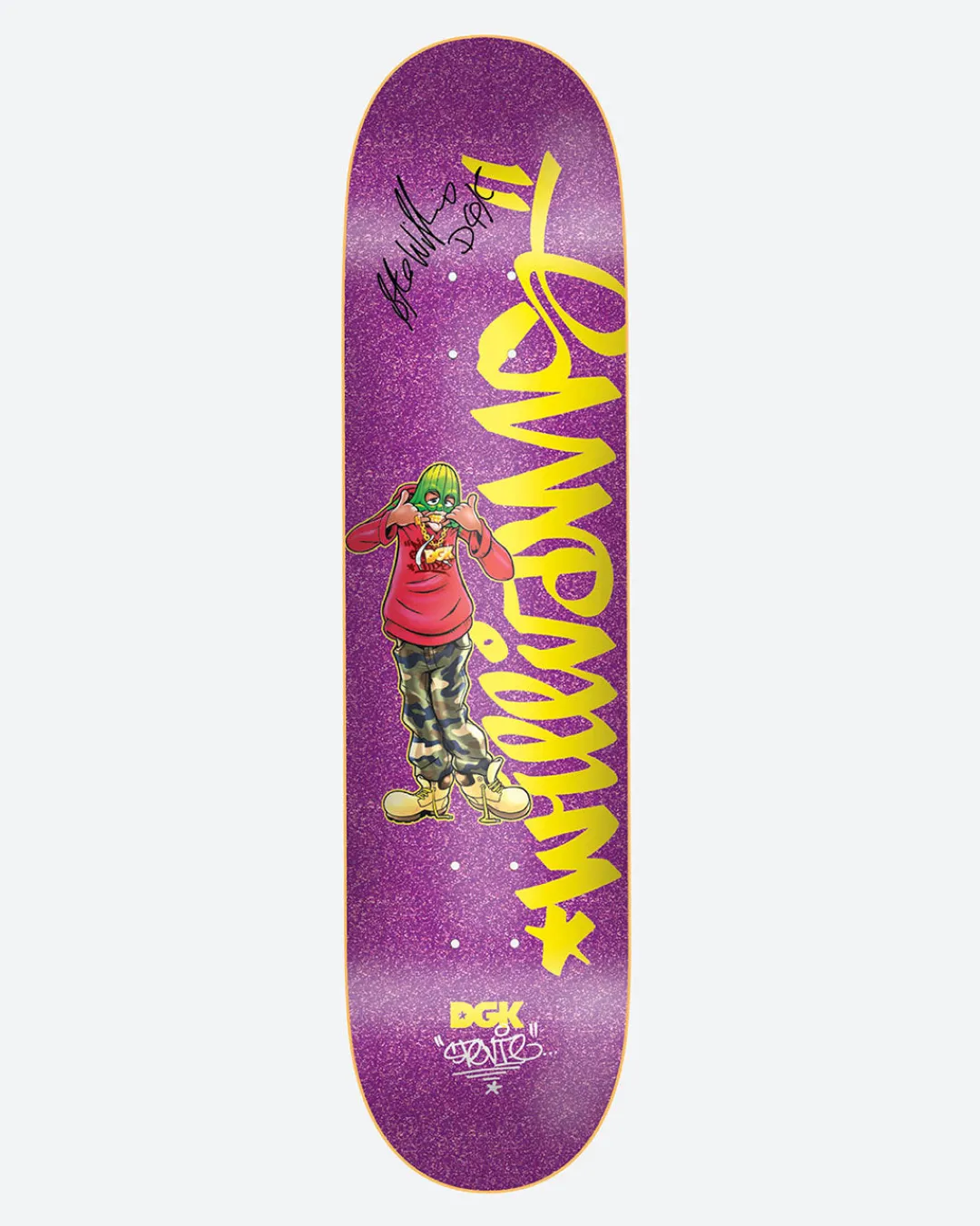 Dirty Ghetto Kids Autographed Cheesin' Stevie 8.38" Skateboard Deck| Pro Skateboards