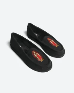 Dirty Ghetto Kids Blessed Embroidered Corduroy Slippers| Accessories