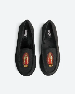 Dirty Ghetto Kids Blessed Embroidered Corduroy Slippers| Accessories
