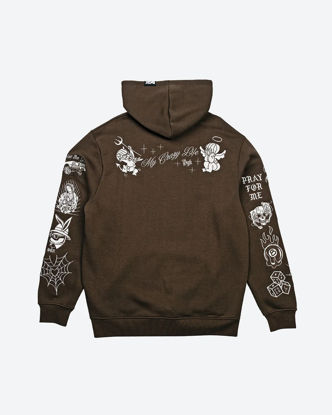 Dirty Ghetto Kids Crazy Life Embroidered Hooded Fleece| Hoodies & Fleece