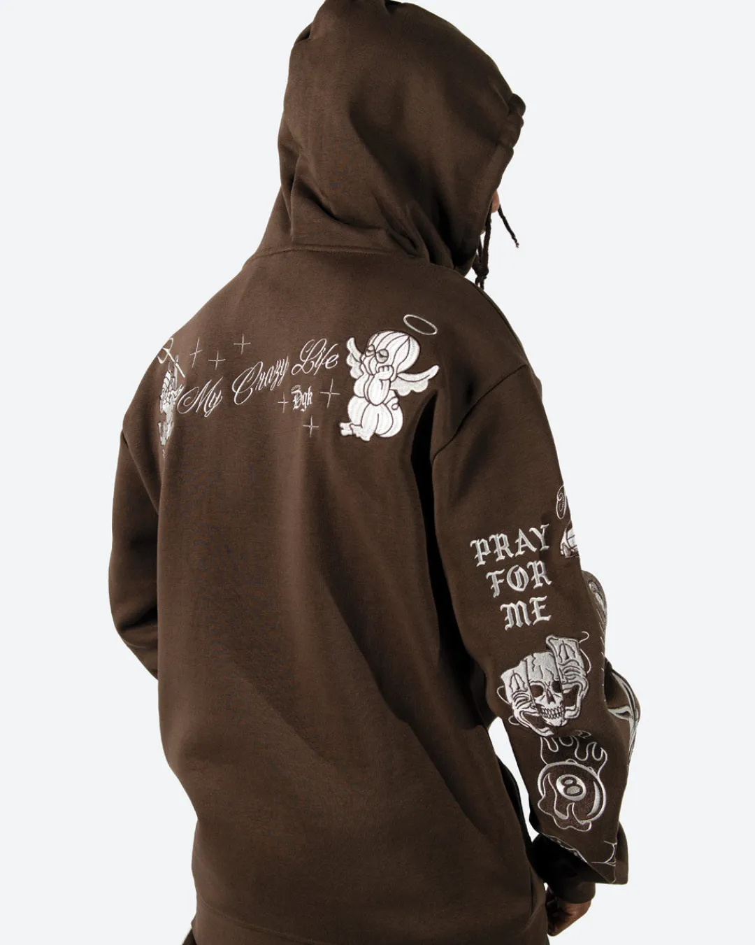 Dirty Ghetto Kids Crazy Life Embroidered Hooded Fleece| Hoodies & Fleece