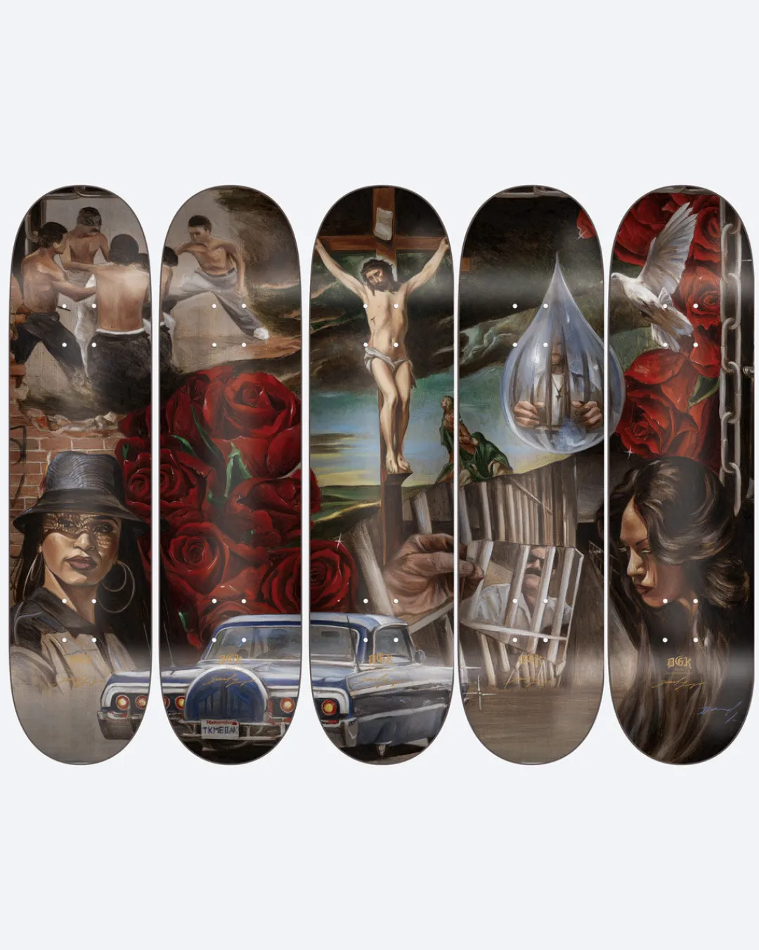 Dirty Ghetto Kids DGK x Godffiti Skateboard Set| Logo Skateboards