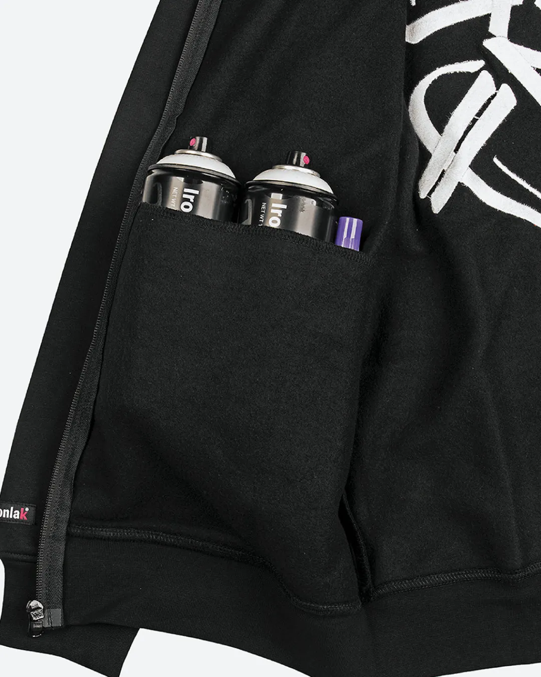 Dirty Ghetto Kids DGK x Ironlak Tag Zip-Up Embroidered Hooded Fleece| Hoodies & Fleece