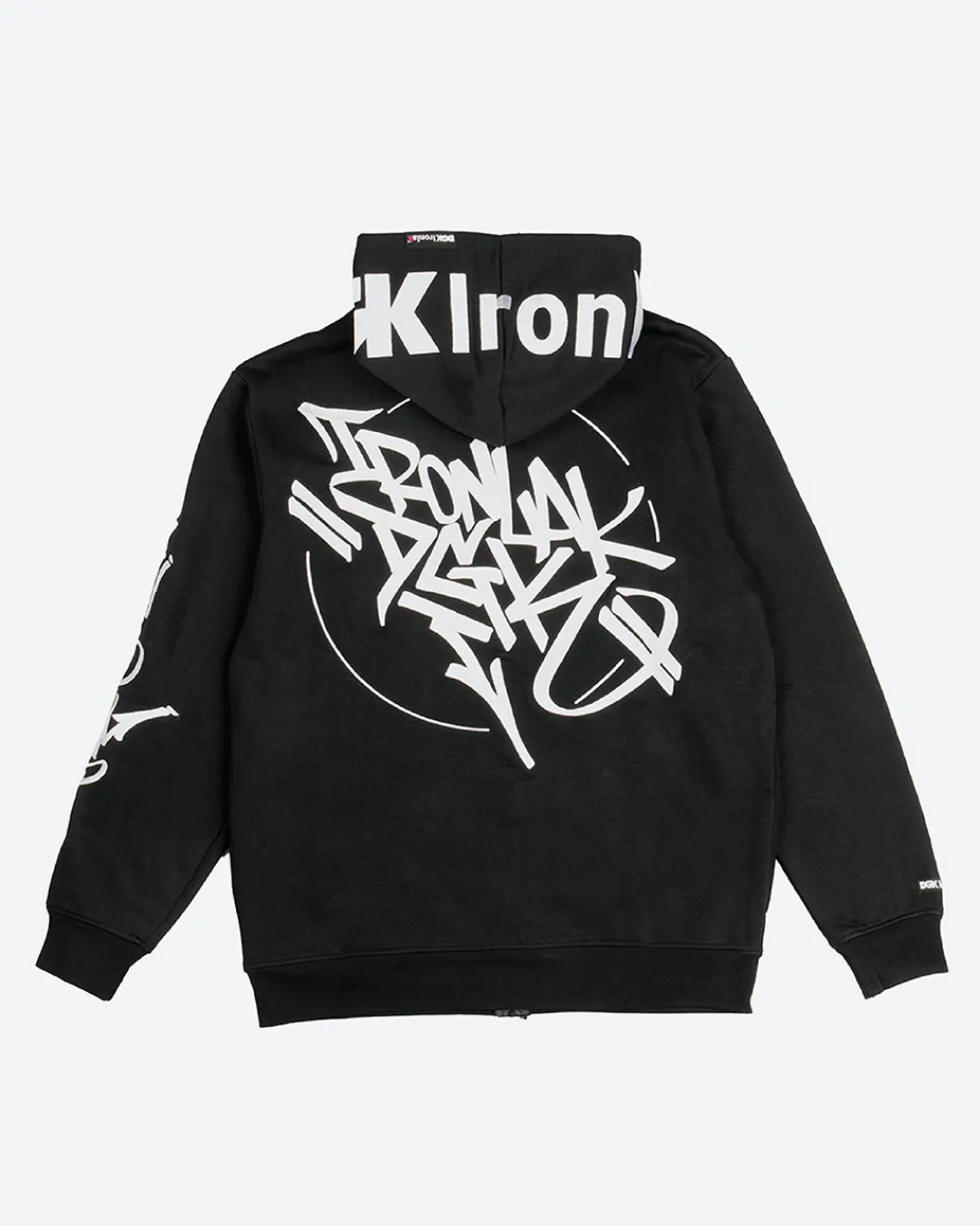 Dirty Ghetto Kids DGK x Ironlak Tag Zip-Up Embroidered Hooded Fleece| Hoodies & Fleece