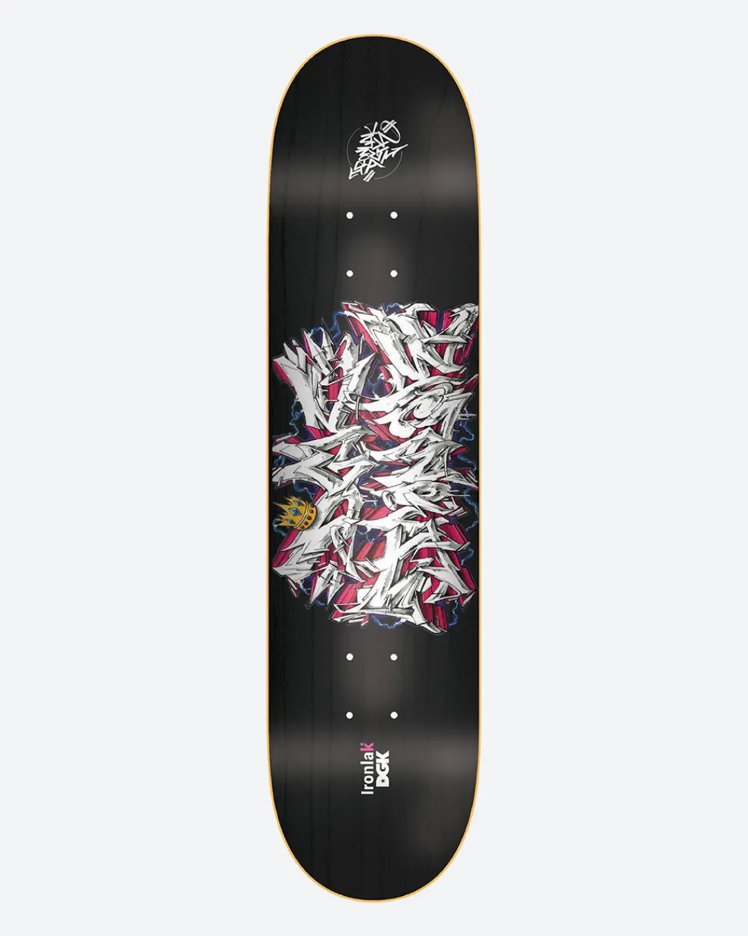 Dirty Ghetto Kids DGK x Ironlak Volts Skateboard Deck| Logo Skateboards