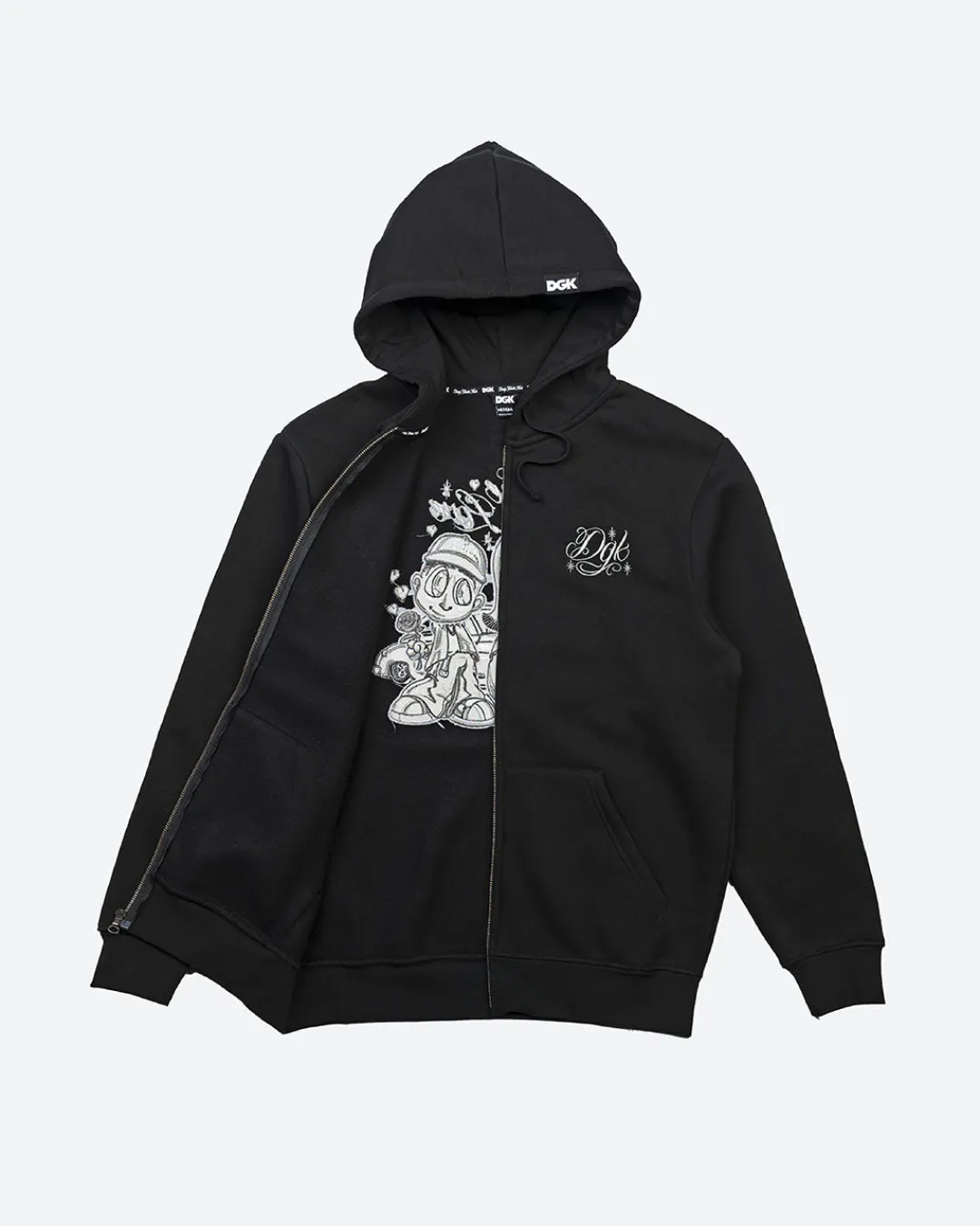 Dirty Ghetto Kids Fool For You Embroidered Zip-Up Hooded Fleece| Hoodies & Fleece