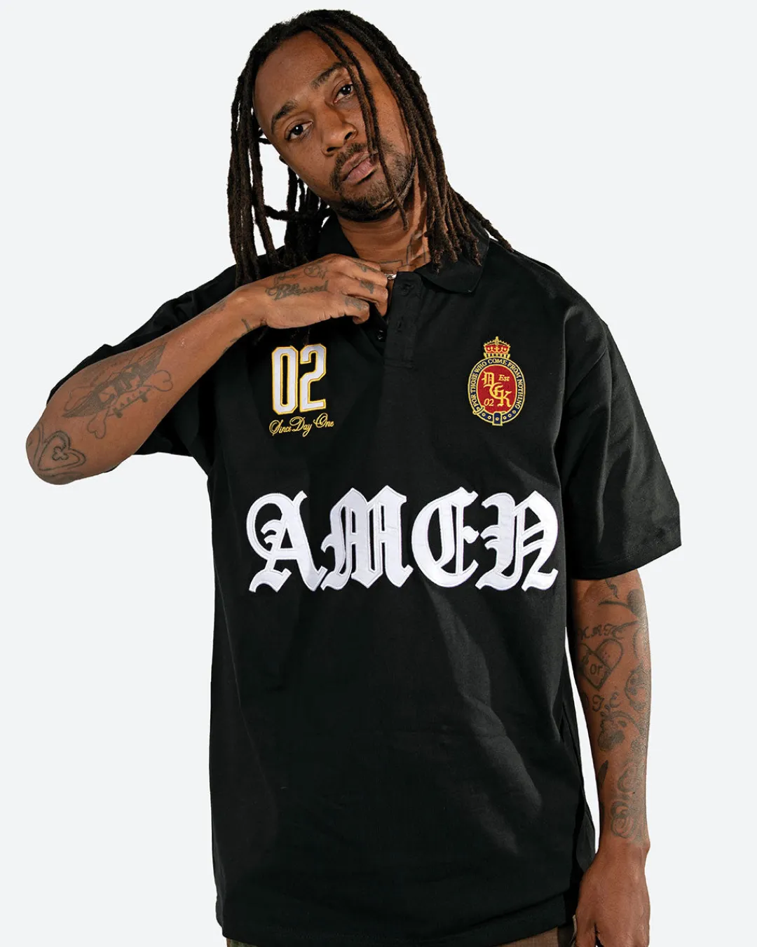 Dirty Ghetto Kids Imperial Embroidered Polo Shirt| Tops