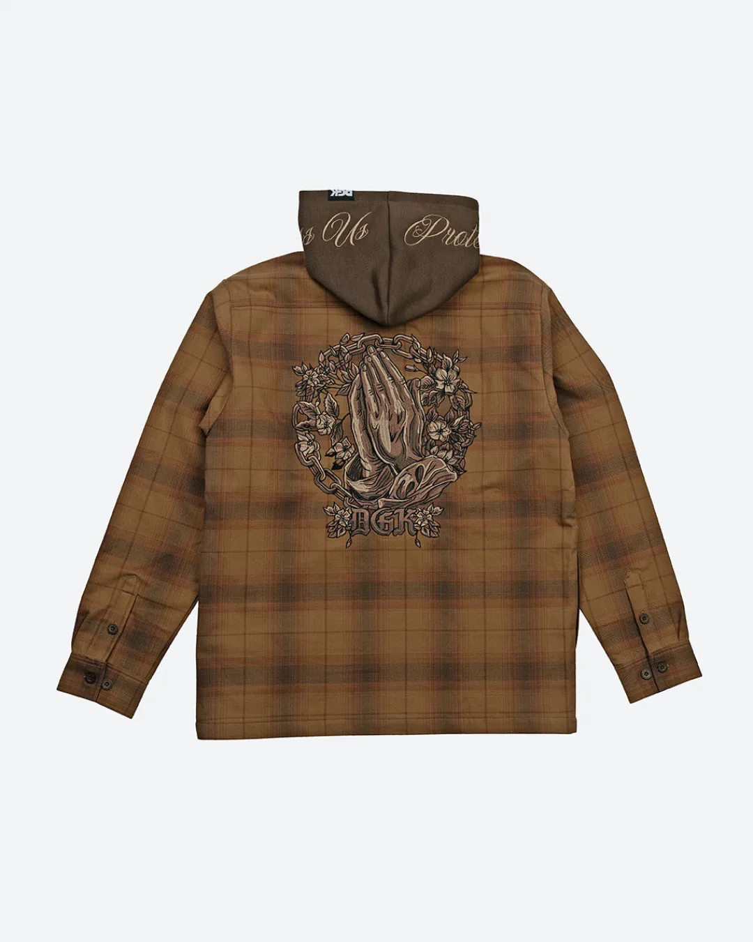 Dirty Ghetto Kids In Chains Embroidered Flannel Shacket| Jackets