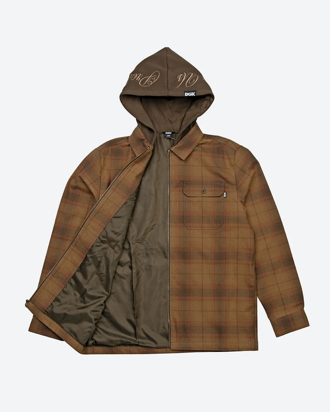 Dirty Ghetto Kids In Chains Embroidered Flannel Shacket| Jackets
