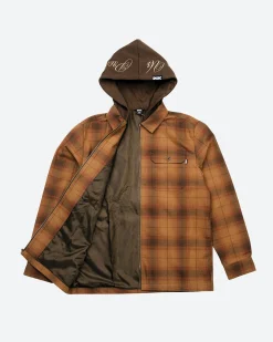 Dirty Ghetto Kids In Chains Embroidered Flannel Shacket| Jackets