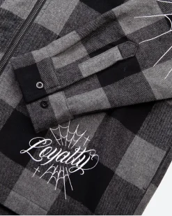 Dirty Ghetto Kids Monterey Embroidered Flannel Shacket| Jackets