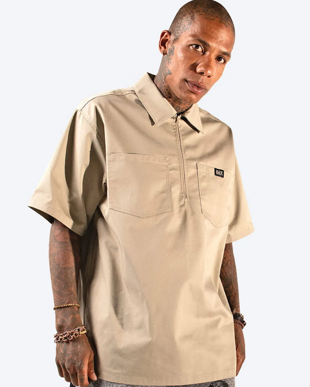 Dirty Ghetto Kids Pachuco Embroidered Work Shirt| Tops