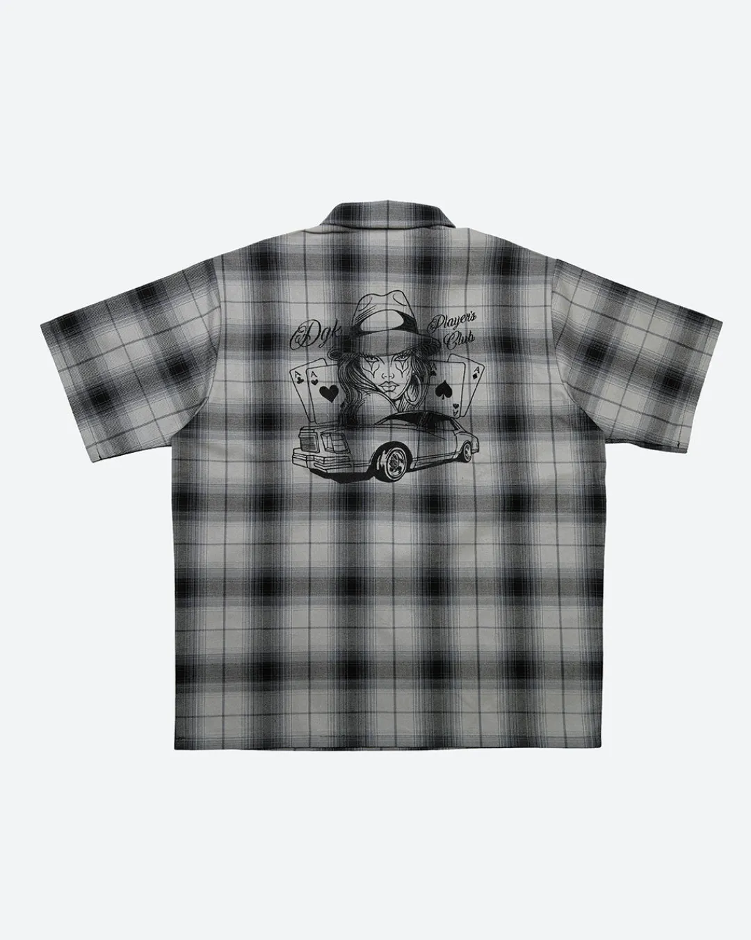 Dirty Ghetto Kids Players Club Embroidered Flannel Shirt| Tops
