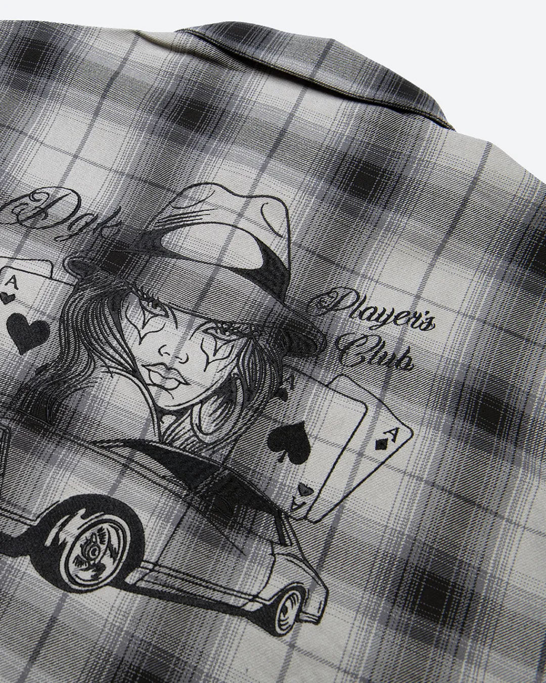 Dirty Ghetto Kids Players Club Embroidered Flannel Shirt| Tops